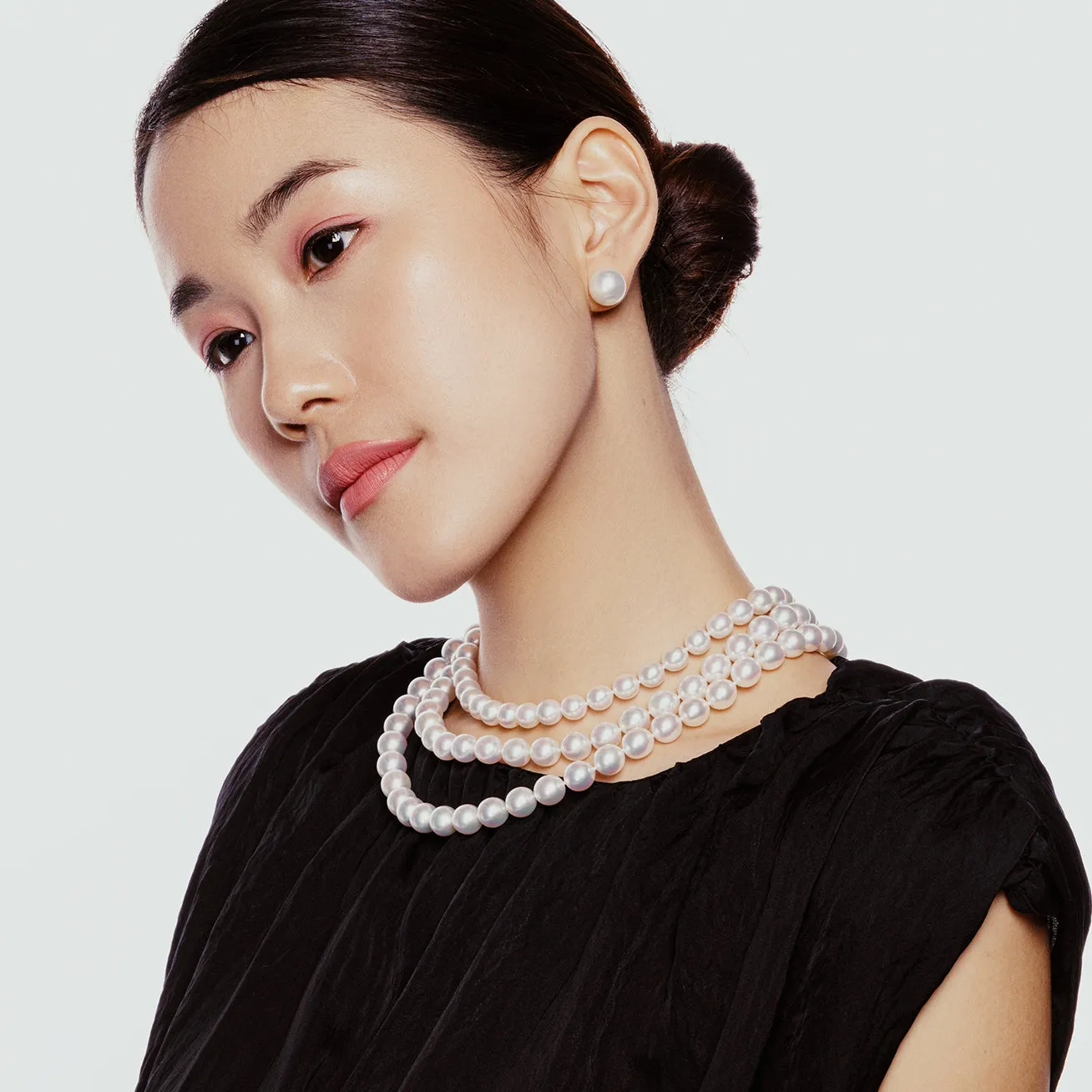 18k Gold Australian White Pearl Necklace KN00268