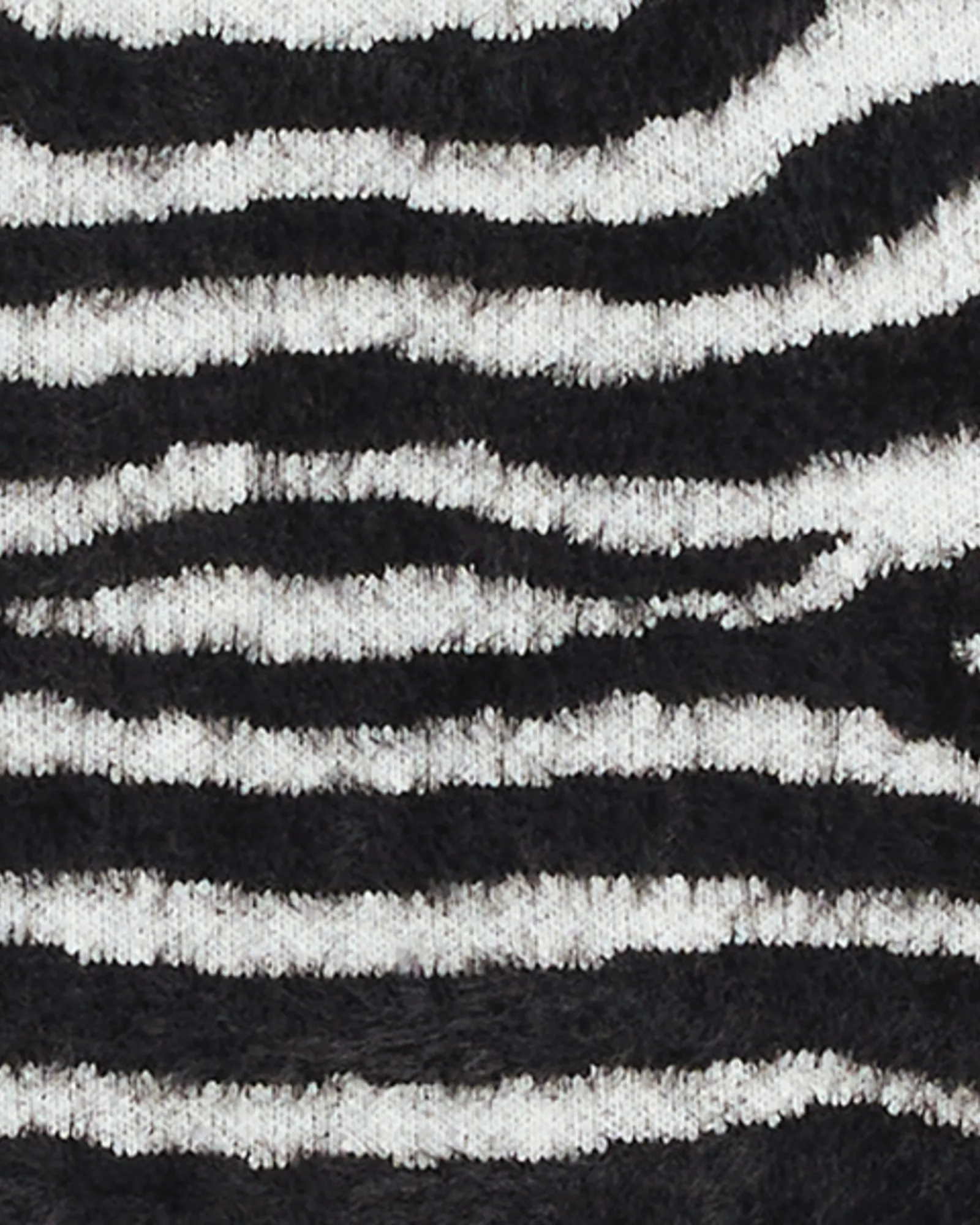 Alana Fluffy Sweater Cardigan | Light Grey / Black