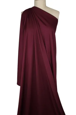 Almost 2 1/4 yards of Designer Rayon Double Knit - Red Red Wine