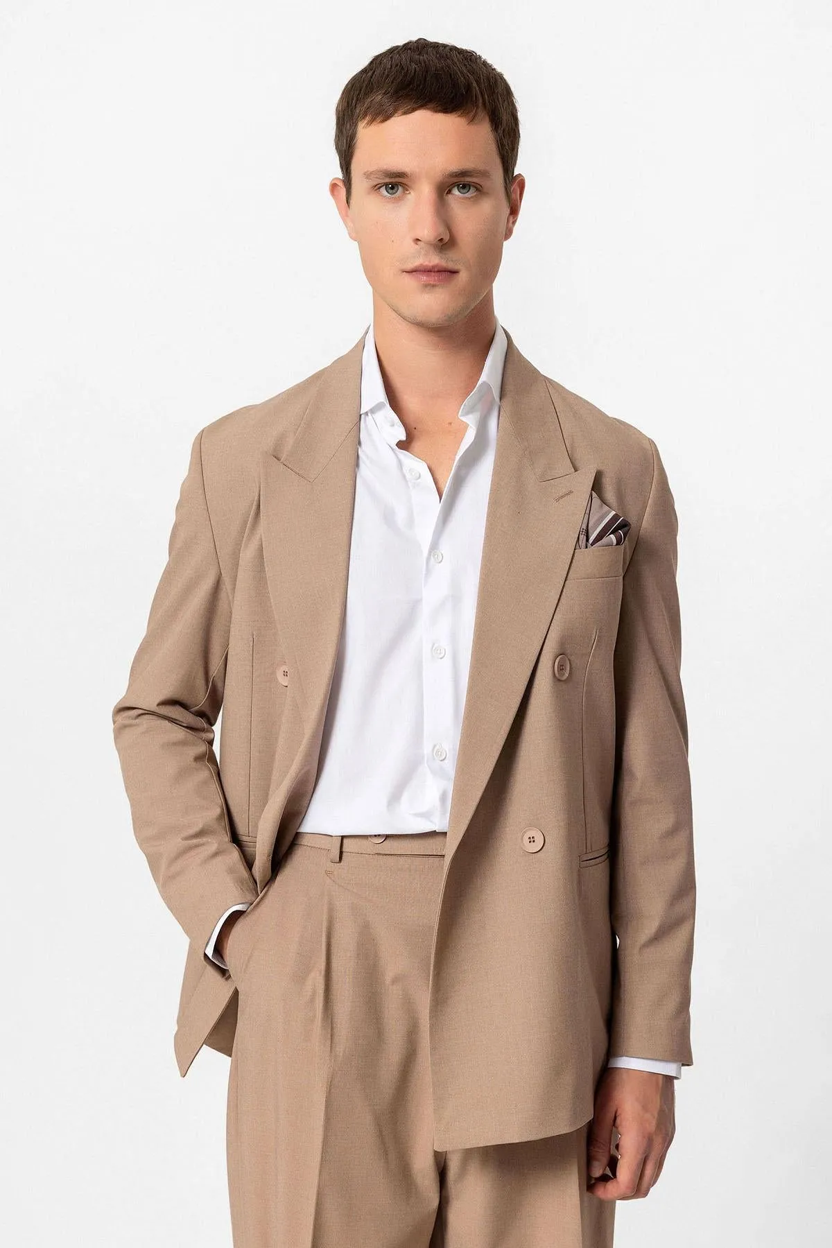 ANT Single Button Double-breasted Men's Blazer Jacket - Walkden