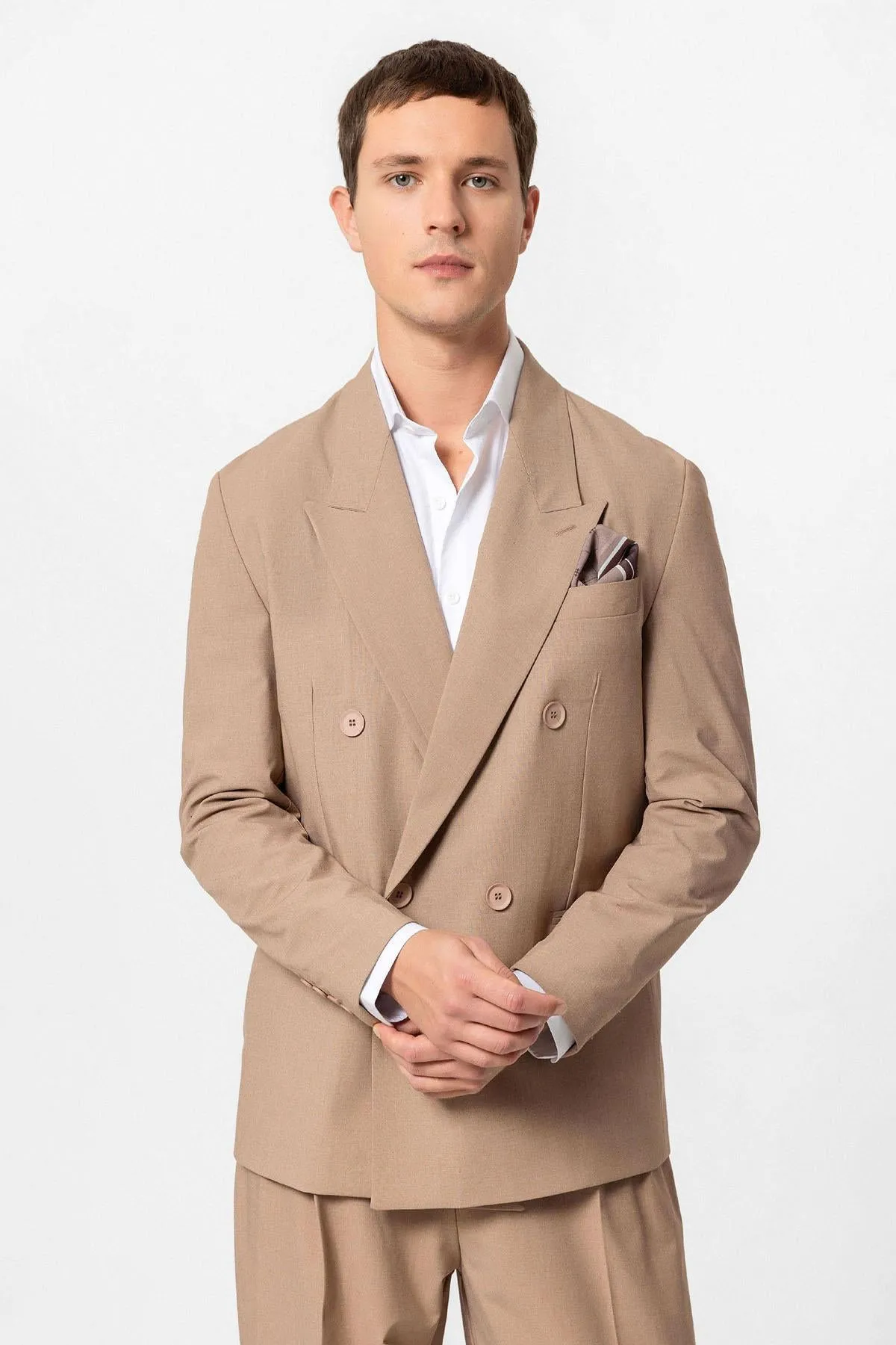 ANT Single Button Double-breasted Men's Blazer Jacket - Walkden