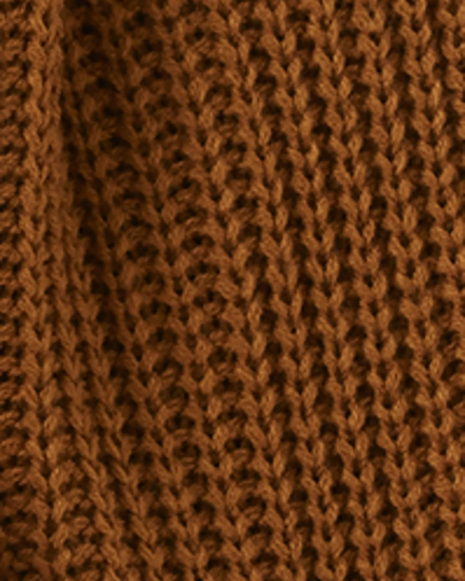 Aubrie Open-Front Sweater Cardigan | Brown