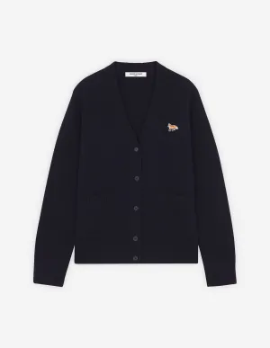 BABY FOX PATCH BOXY CARDIGAN NAVY