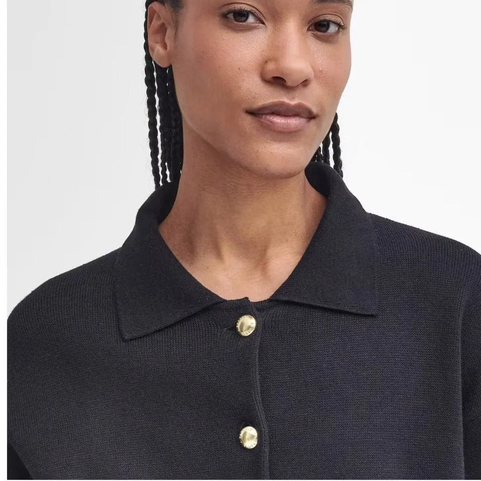 Barbour Noelle Knitted Cardigan In Black