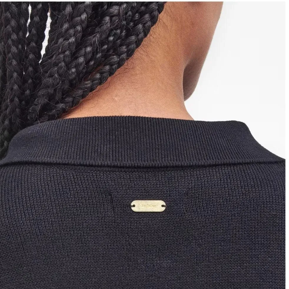 Barbour Noelle Knitted Cardigan In Black