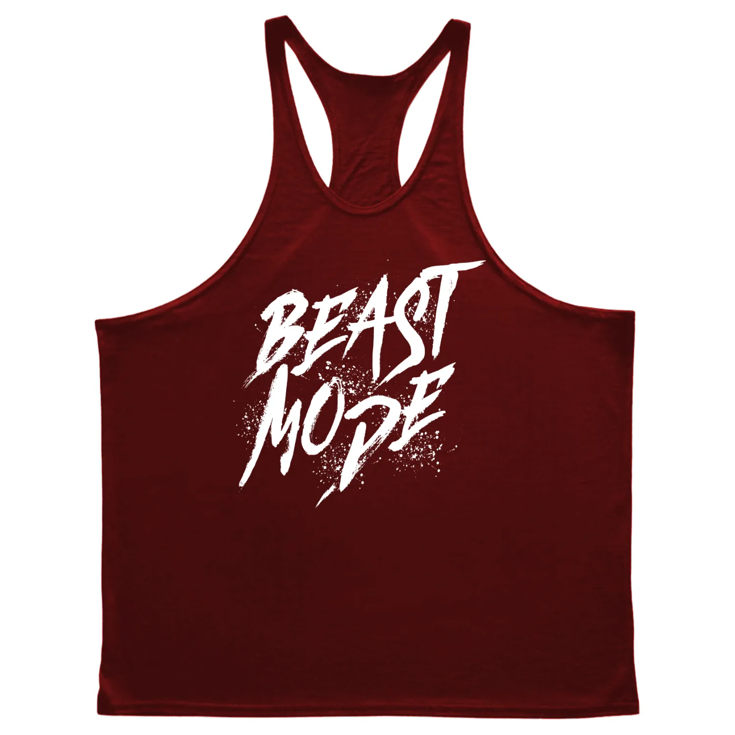 BEAST MODE Graphic GYM Stringer Tank Tops