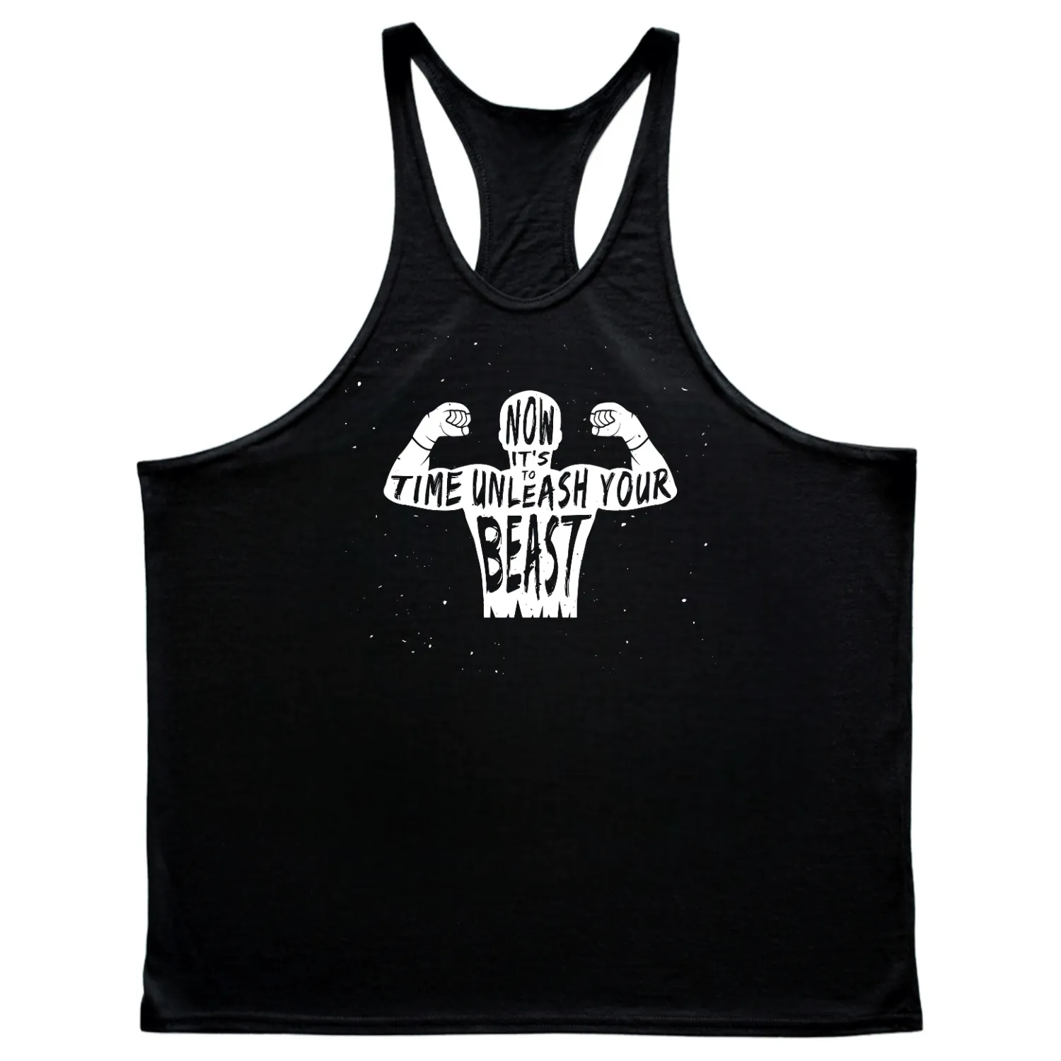 BEAST MODE Graphic Stringer Tank Tops for Working out