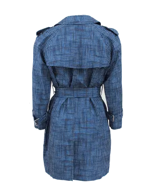 Belted Check Trench Coat