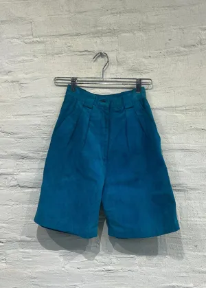 Blue Suede Shorts -Vintage Used