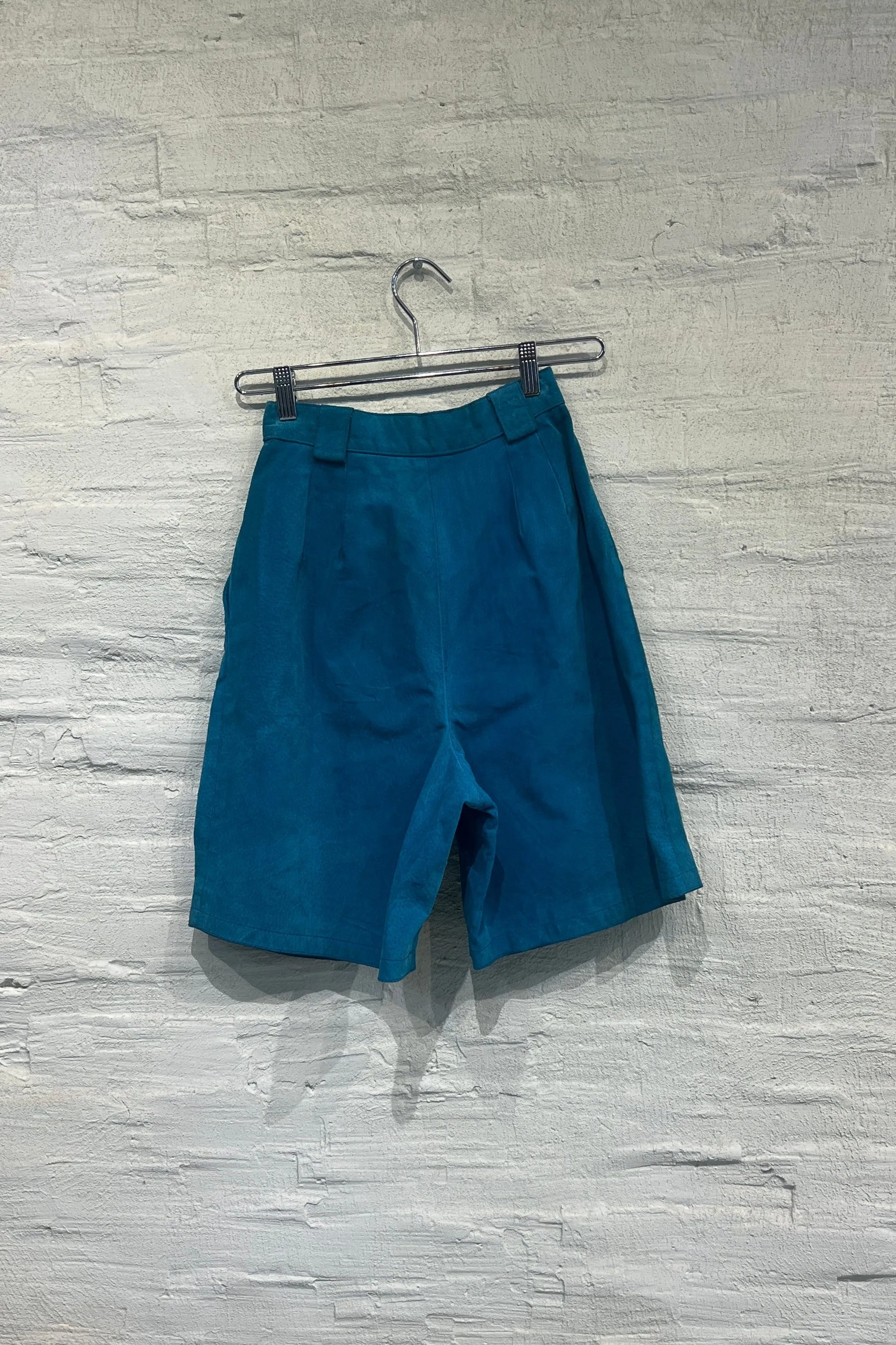 Blue Suede Shorts -Vintage Used