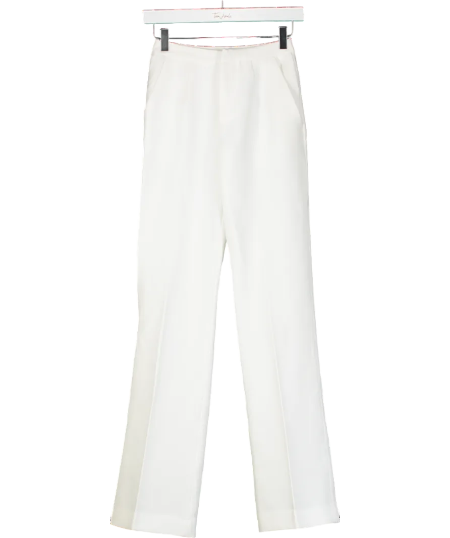 BOA White Effortless Wide Leg Trousers UK XS