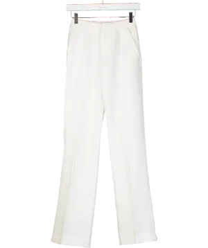 BOA White Effortless Wide Leg Trousers UK XS