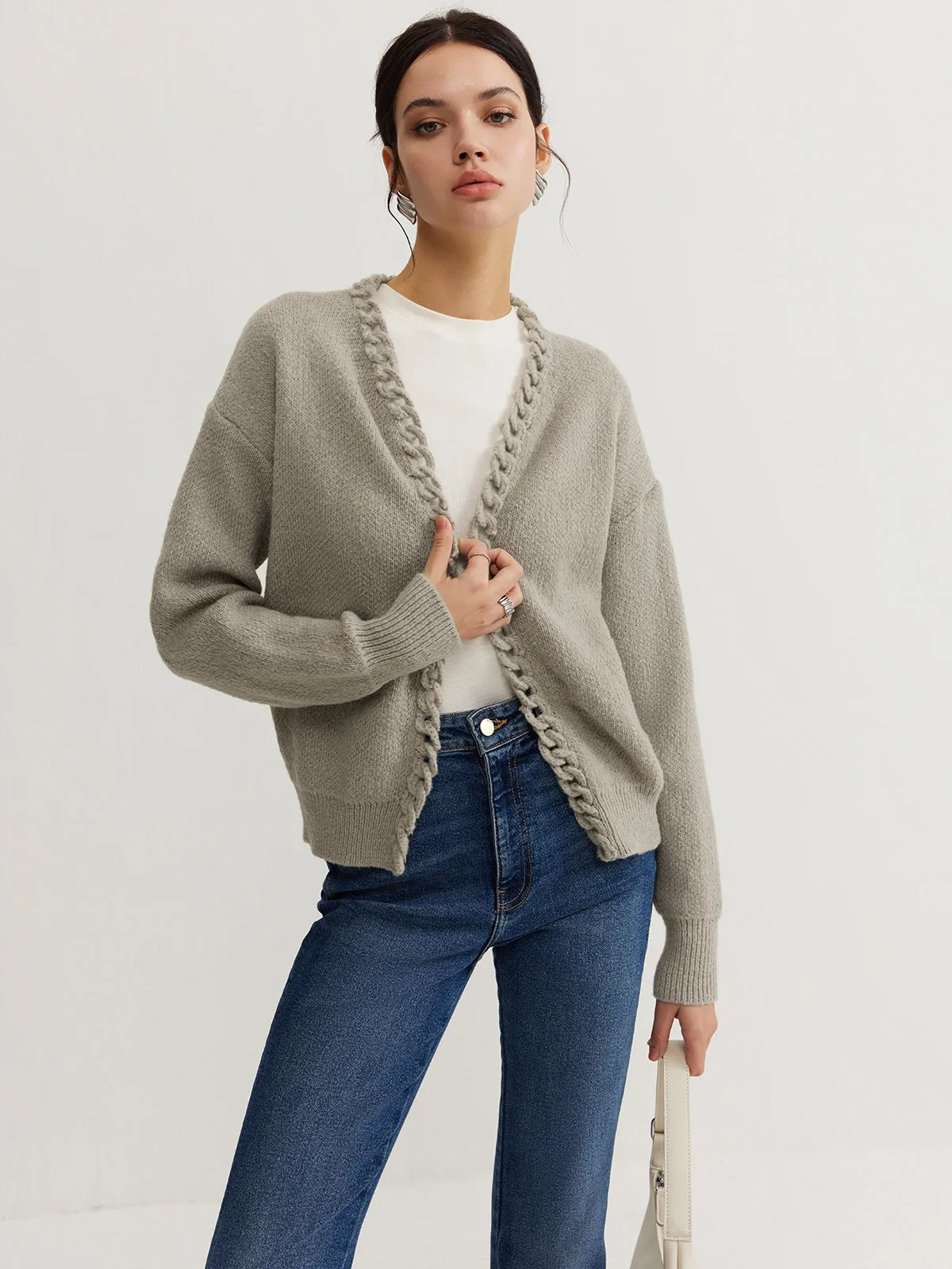 Casual Plain Cardigan