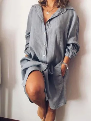 Casual V - Neck Casual dress