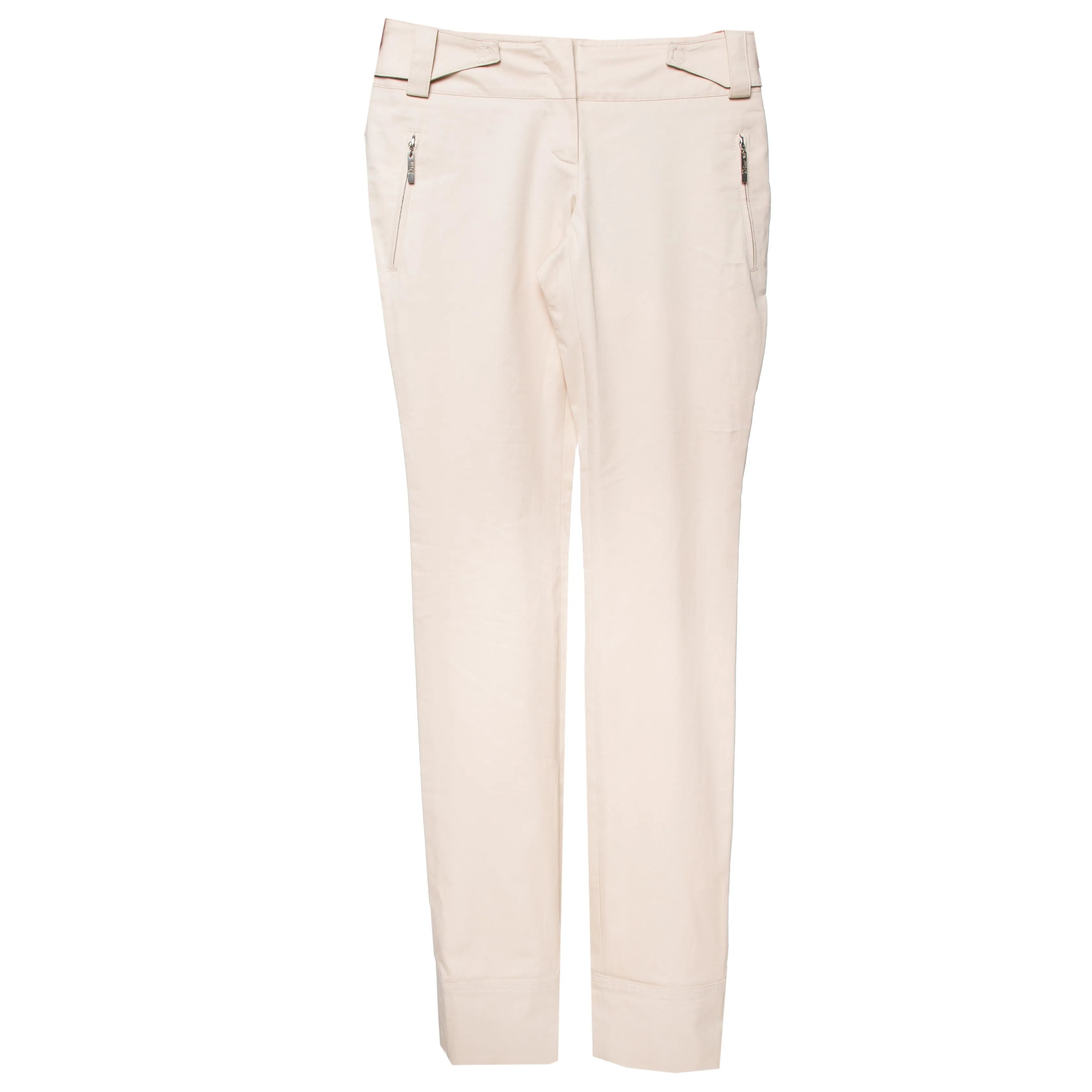 Dior Boutique Beige Cotton Cuffed Hem Pant