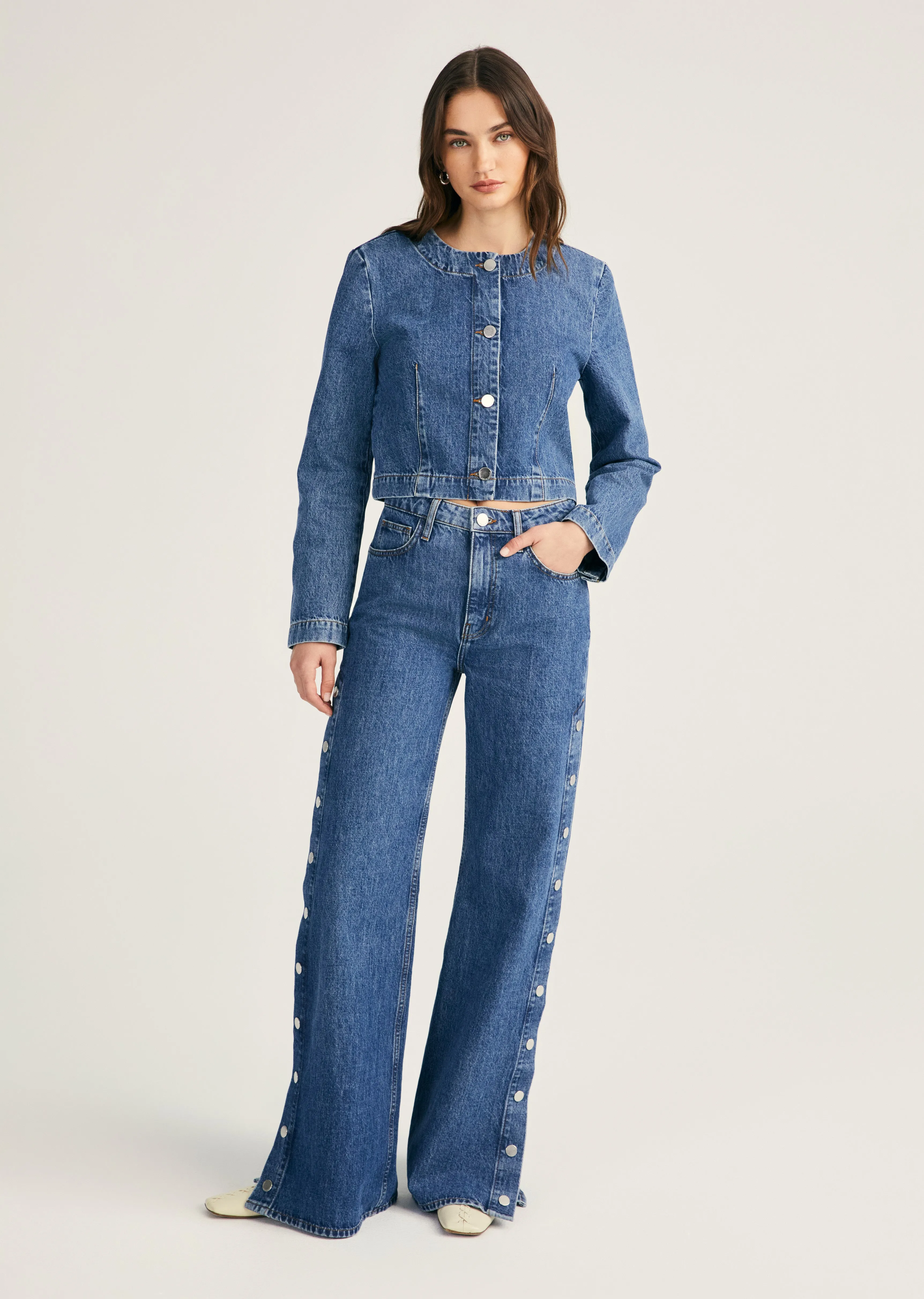 Ezra Button Front Jacket - Canal