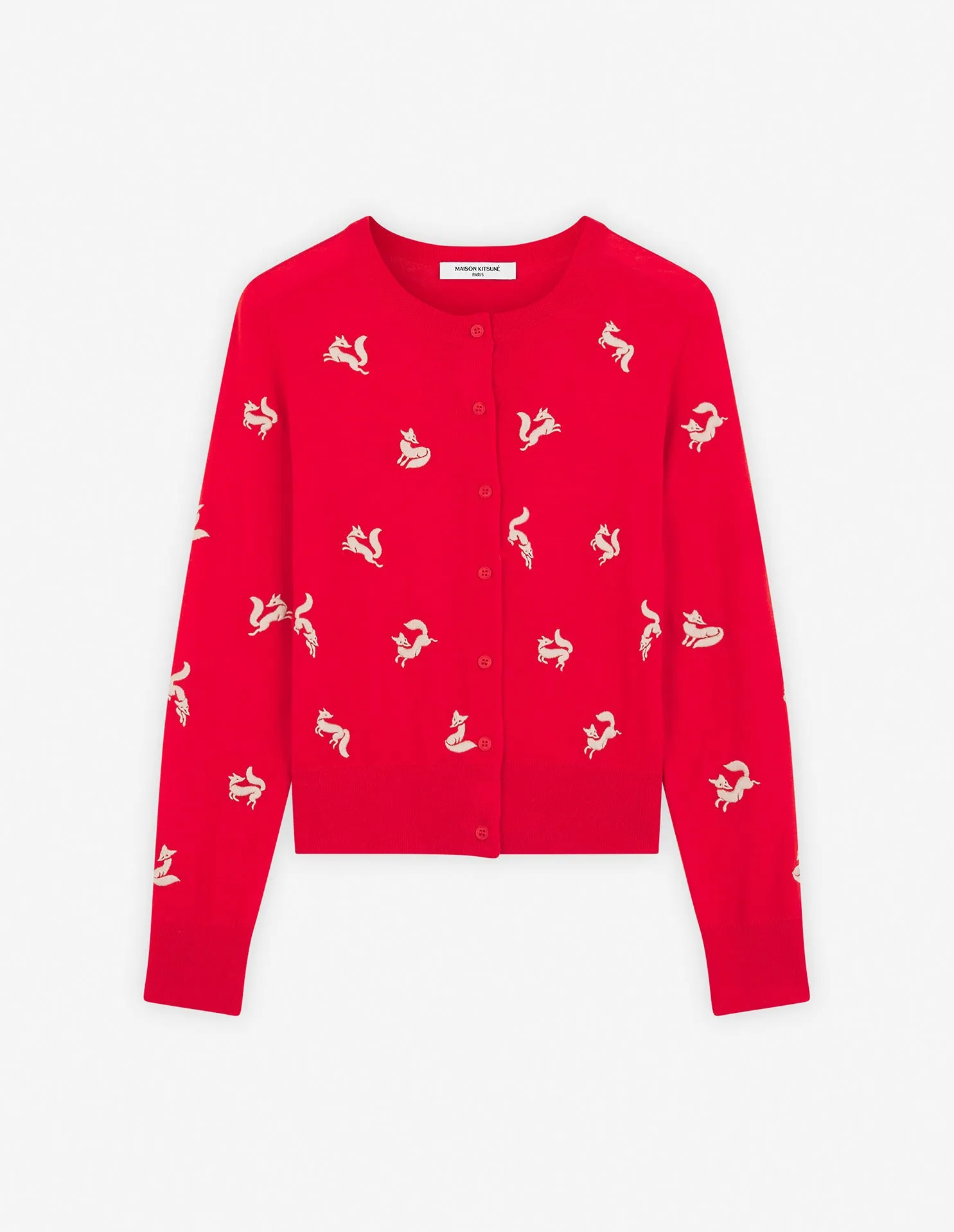 FANCY FOX EMBROIDERED CARDIGAN