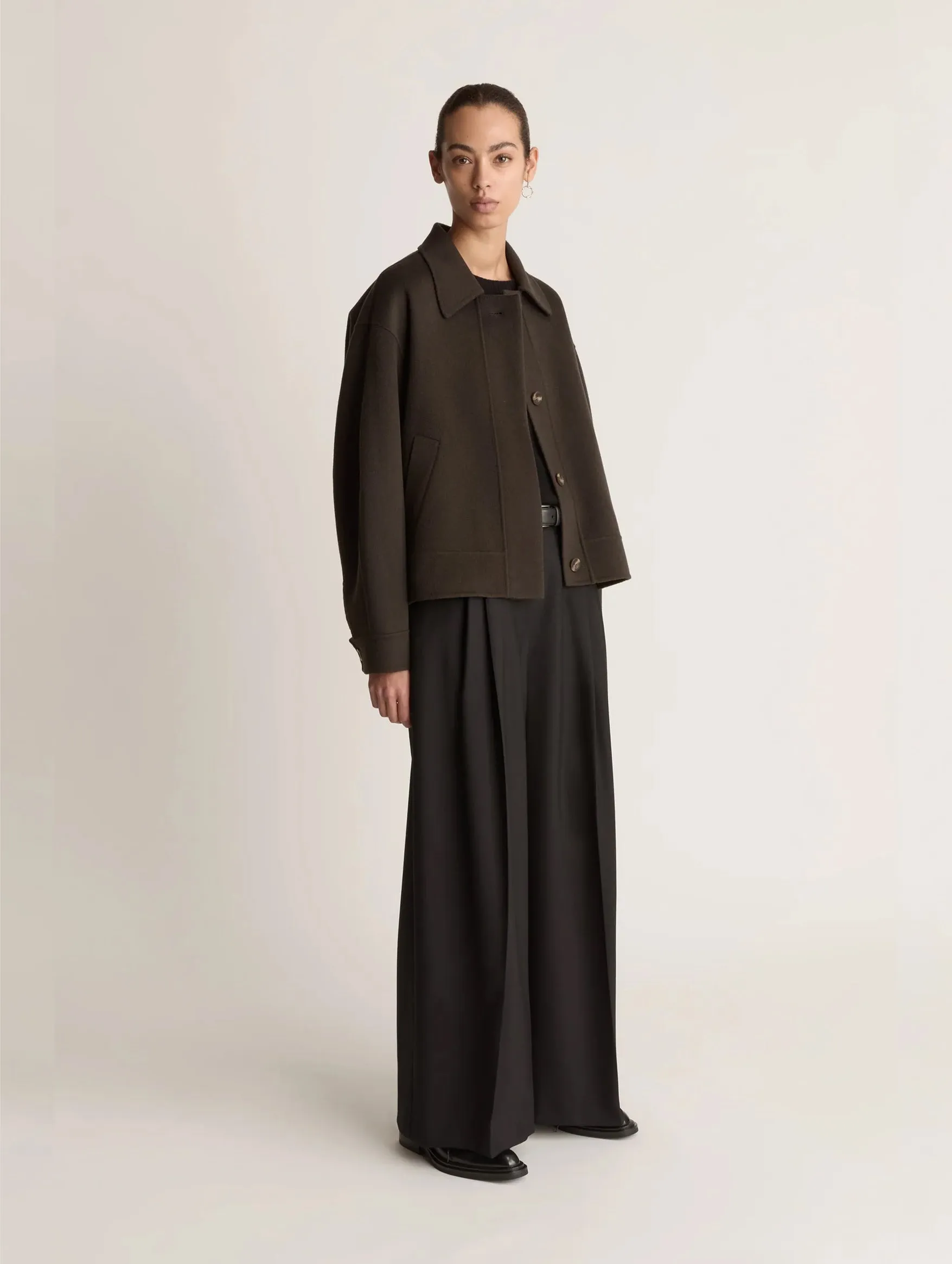 Florentine Cashmere Jacket in Cacao