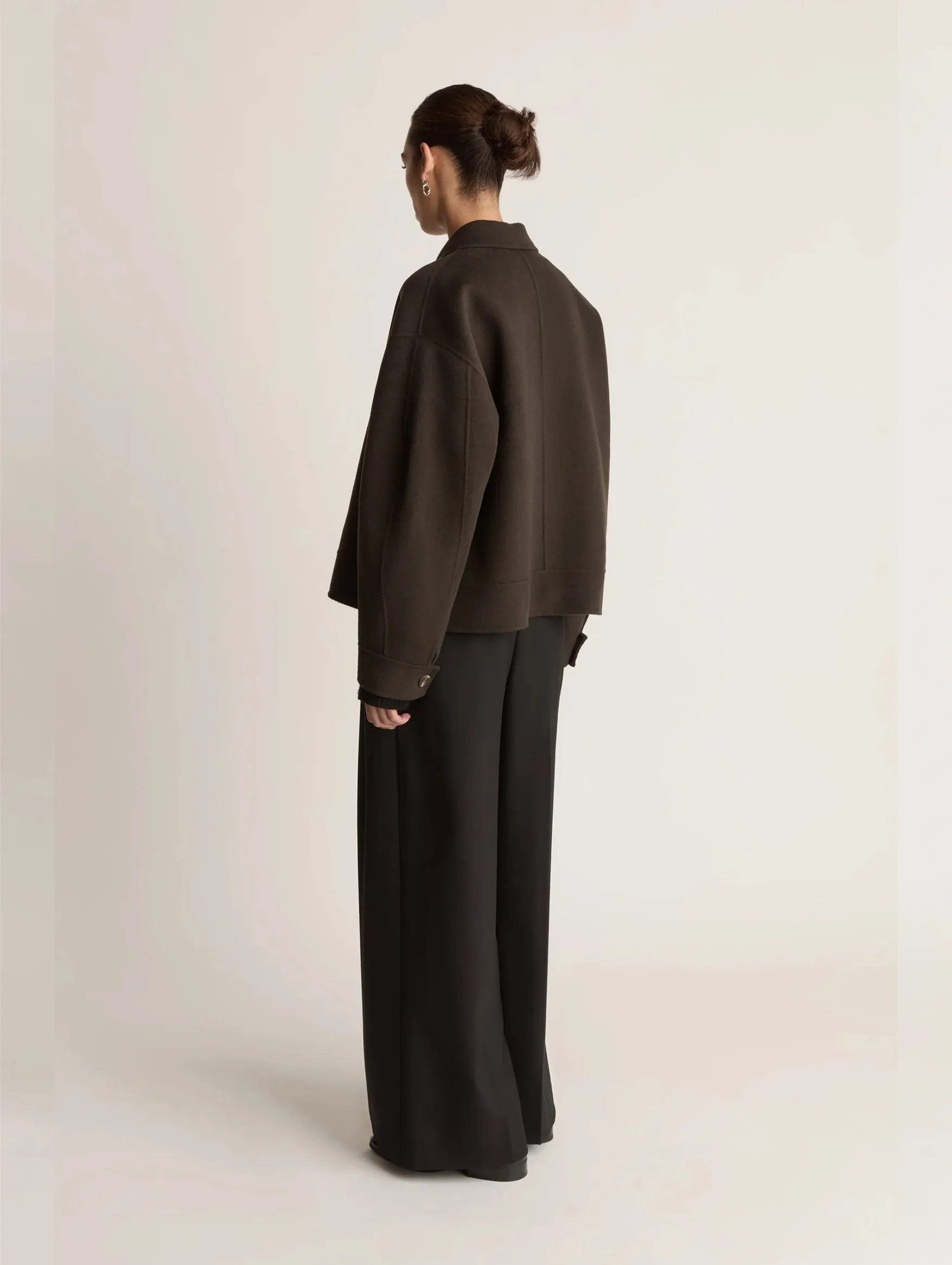 Florentine Cashmere Jacket in Cacao