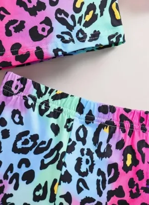 GB Child Rainbow Cheetah Shorts RCS-24