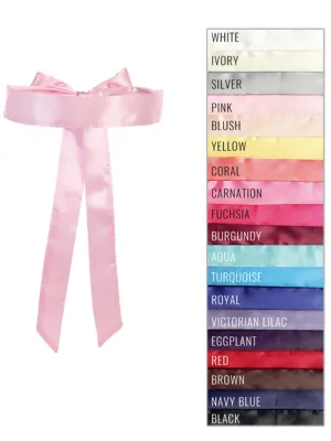 Girls Multi Color 1 1/2 Inch Special Occasion Elegant Belt Sash