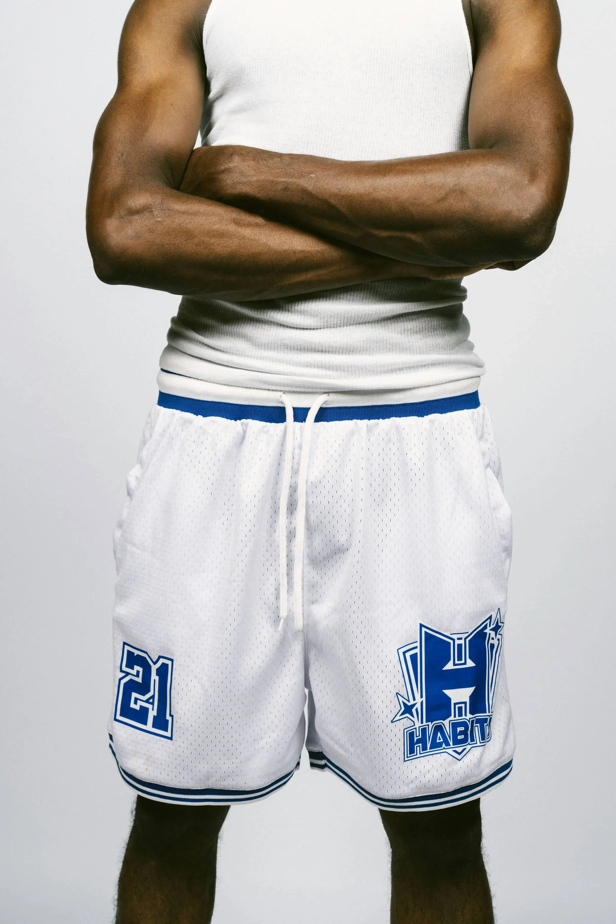 Glory Days Mesh Shorts White