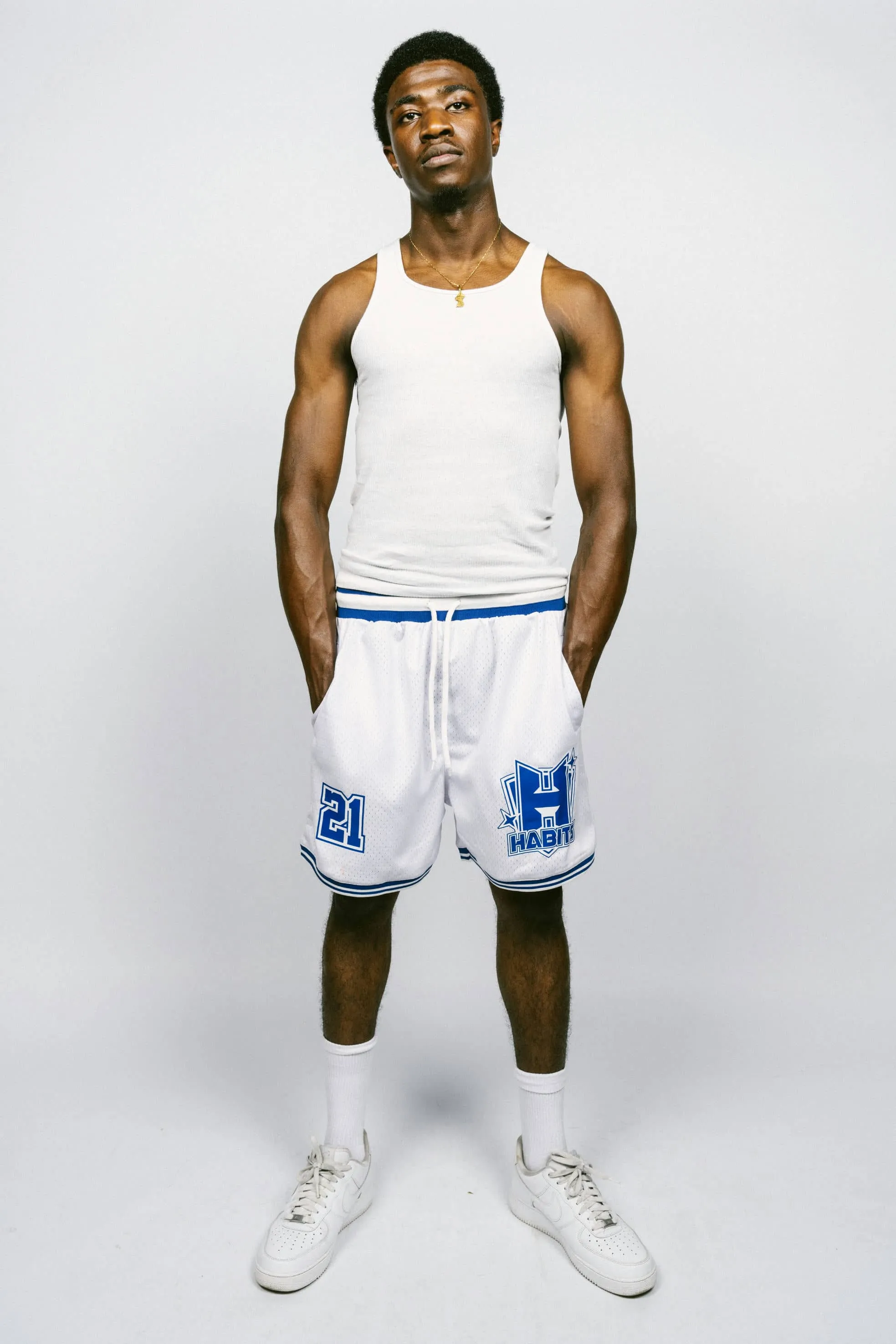 Glory Days Mesh Shorts White