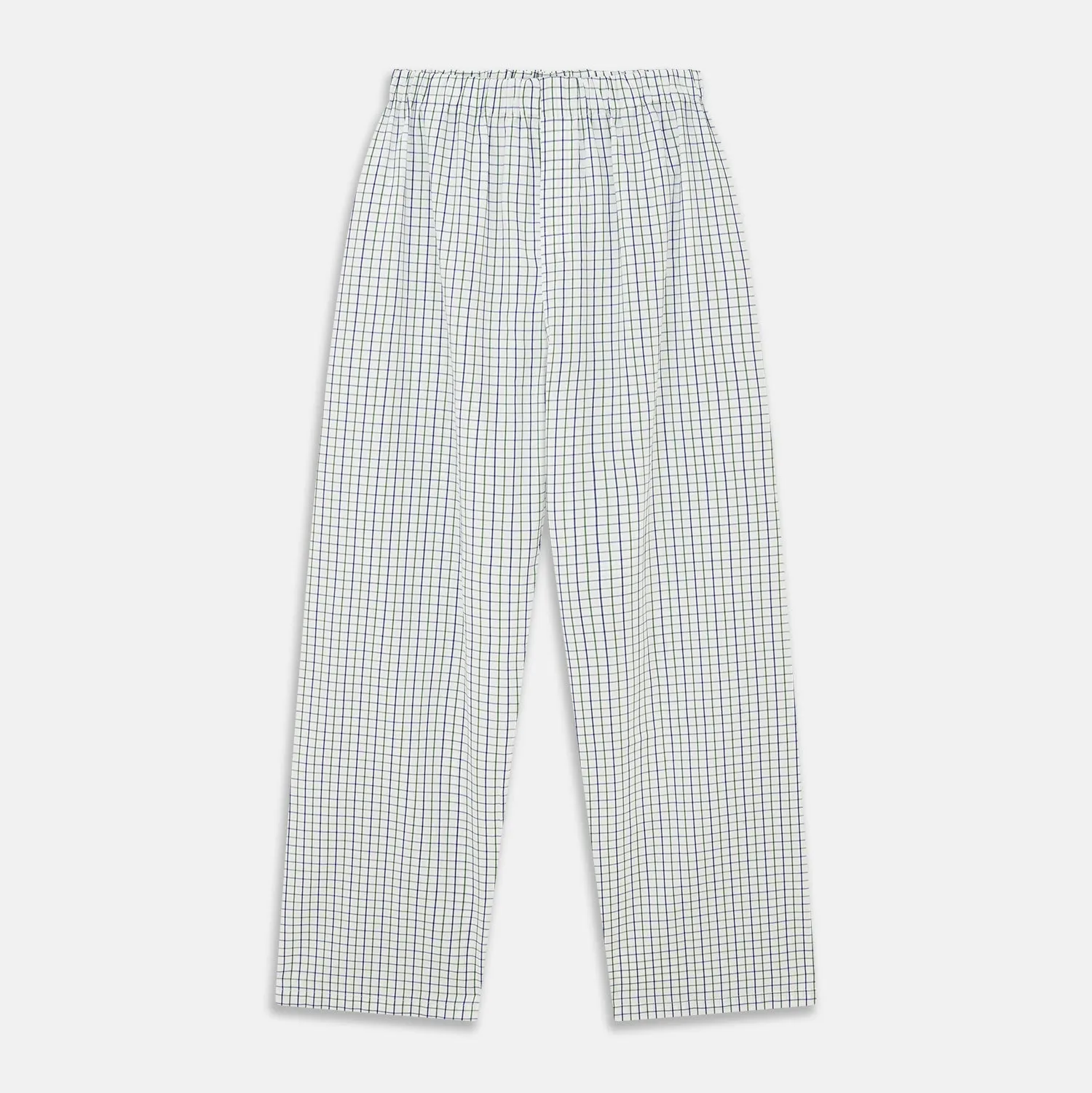 Green and Blue Check Cotton Hyde Pyjama Set