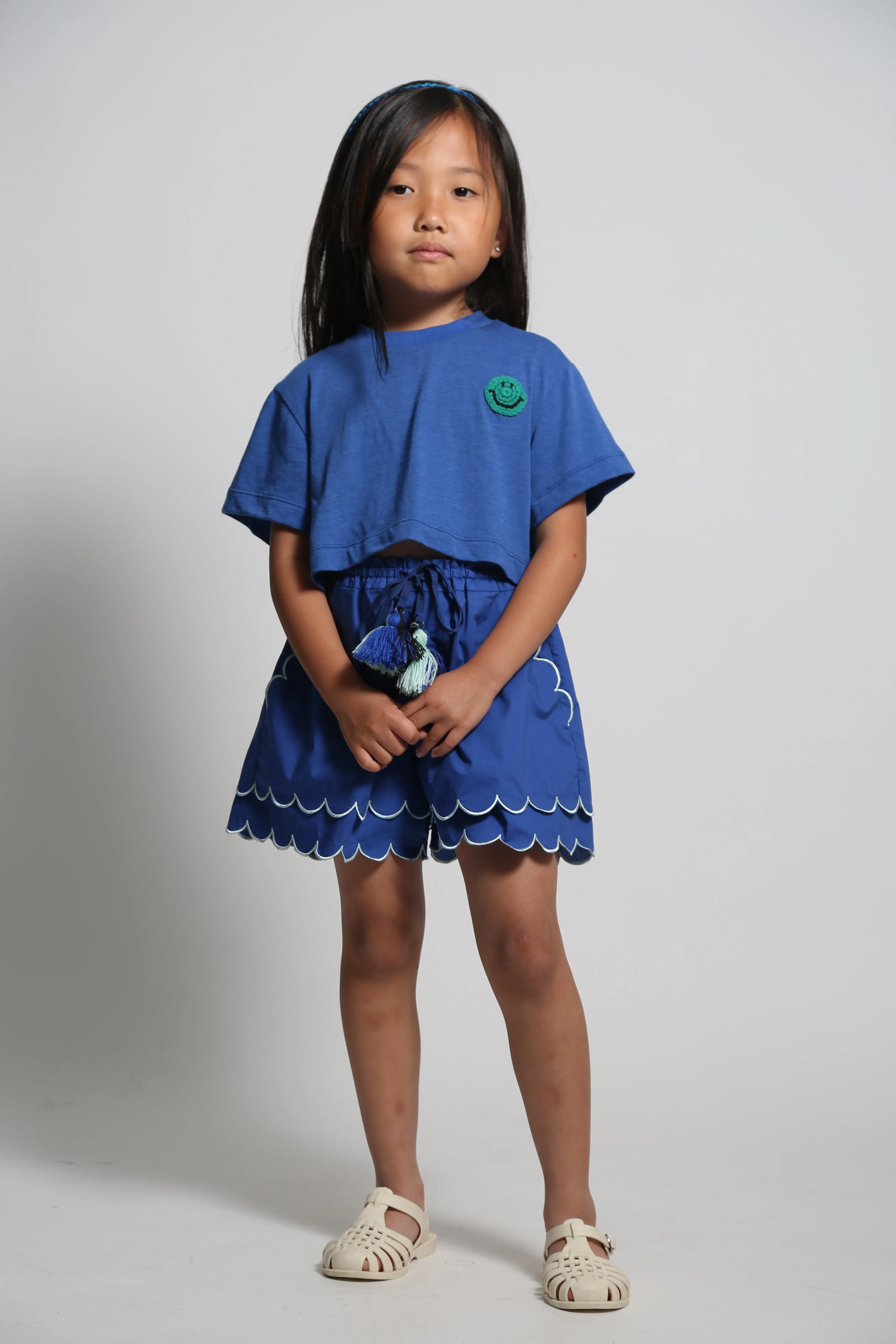 LAUREL SCALLOPED SUMMER SHORTS