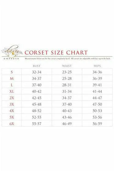 Lavish 5 Piece Pin Up Nurse Corset Costume in Size S, M, L, XL