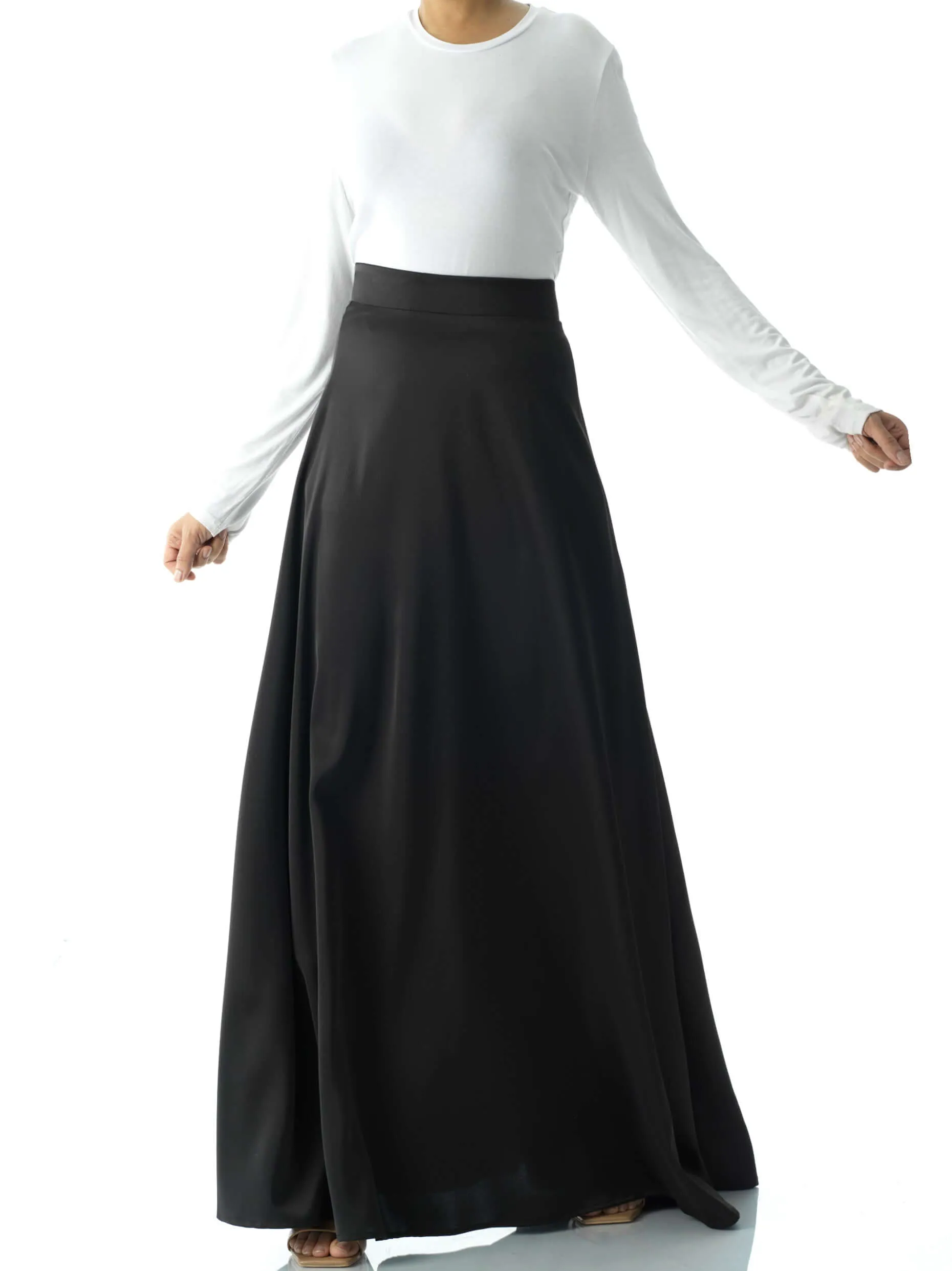 Maxi skirt Elegant luxury satin