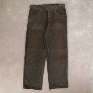 MEN'S VINTAGE RELAXED JUMBO CORD TROUSERS - W33 X L29