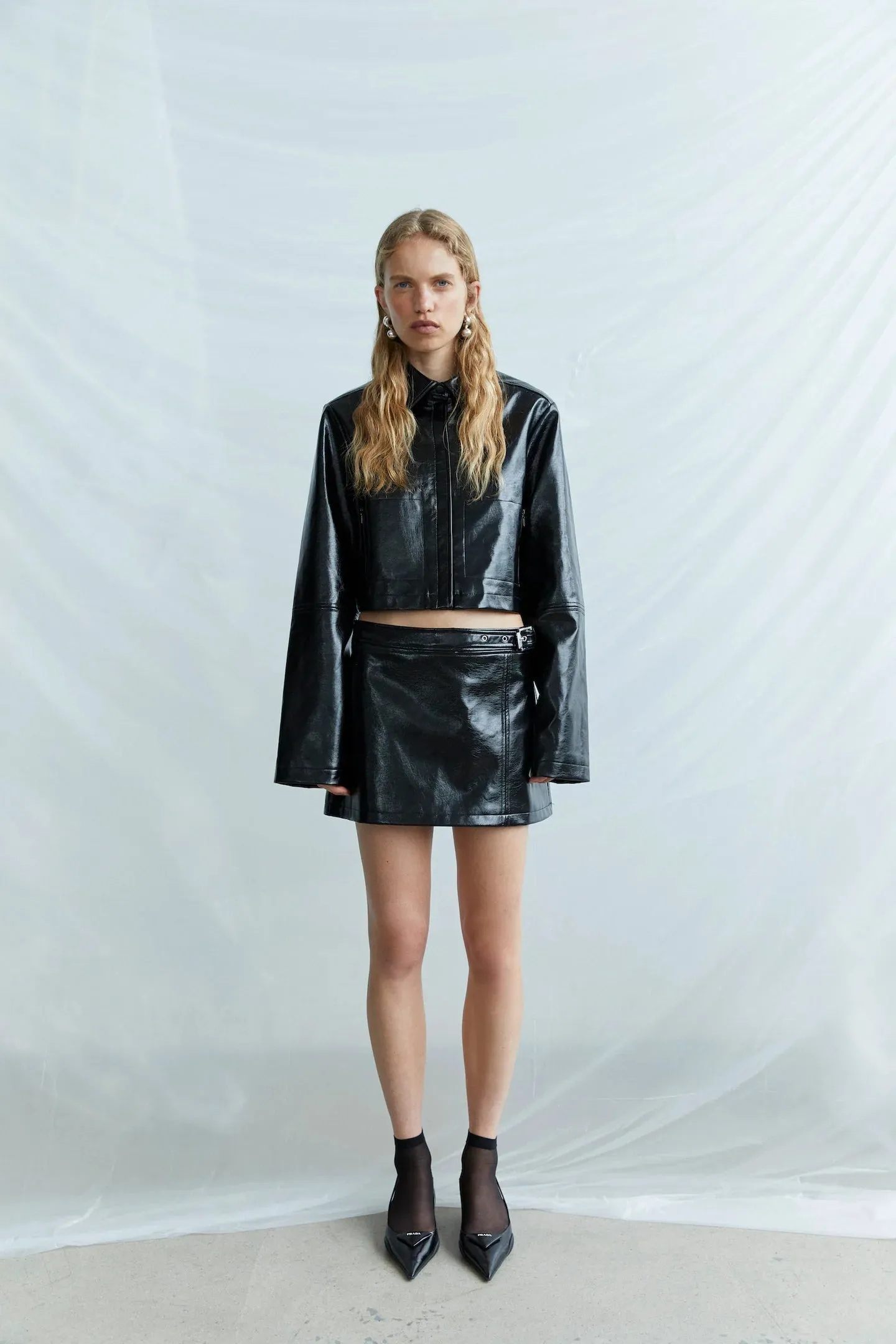 Midnight Crop Jacket - Black