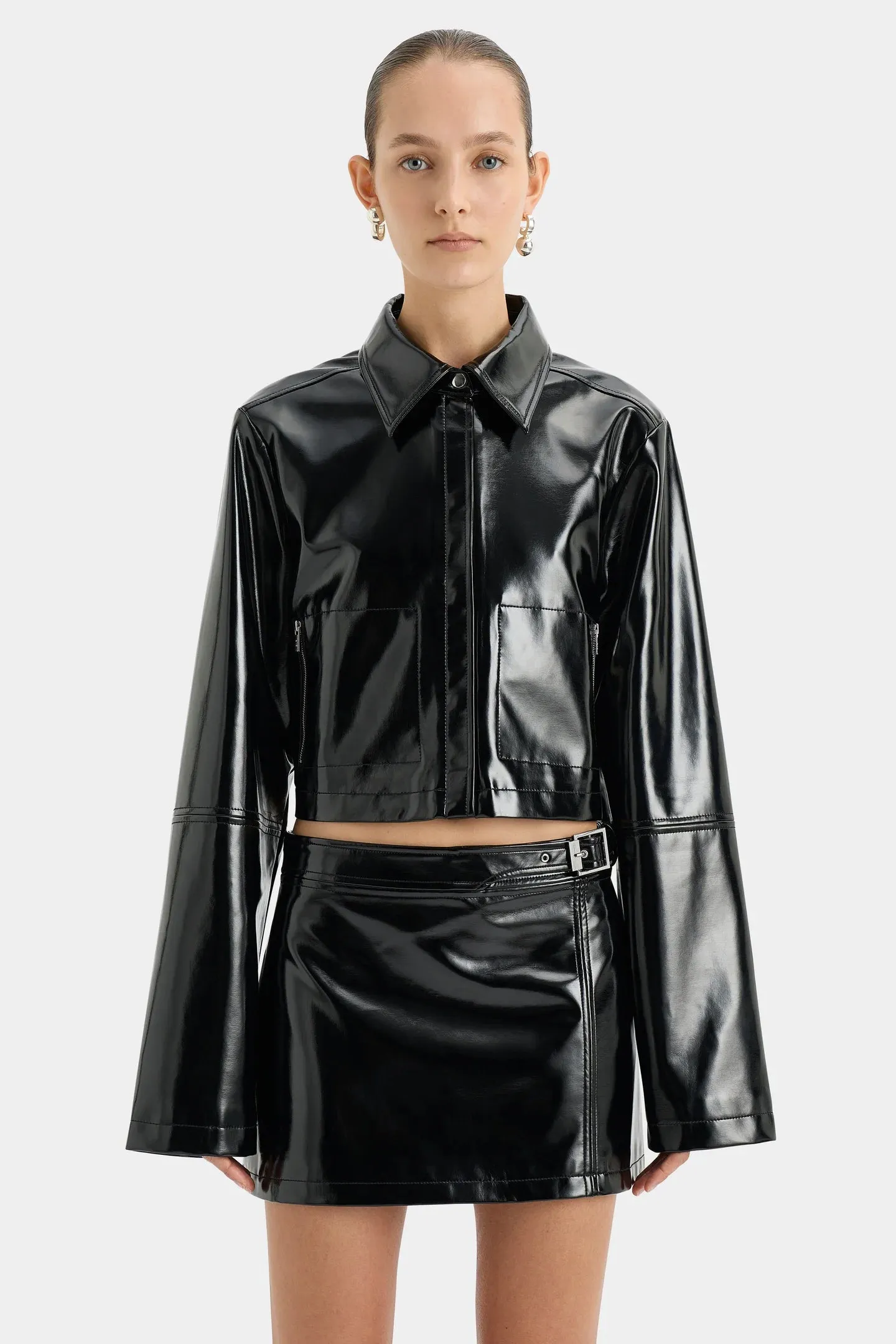 Midnight Crop Jacket - Black