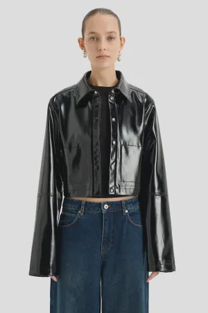Midnight Crop Jacket - Black