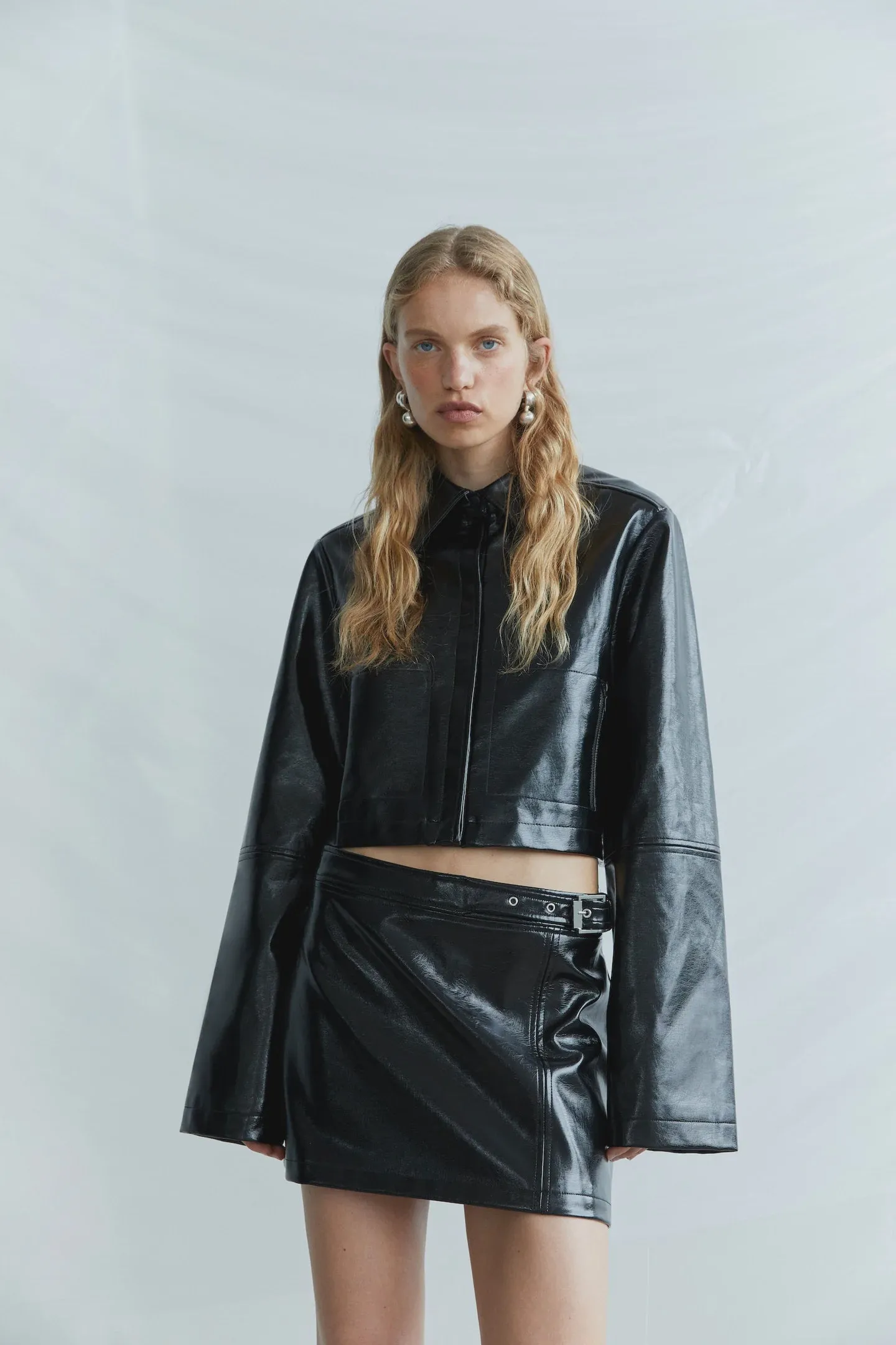Midnight Crop Jacket - Black