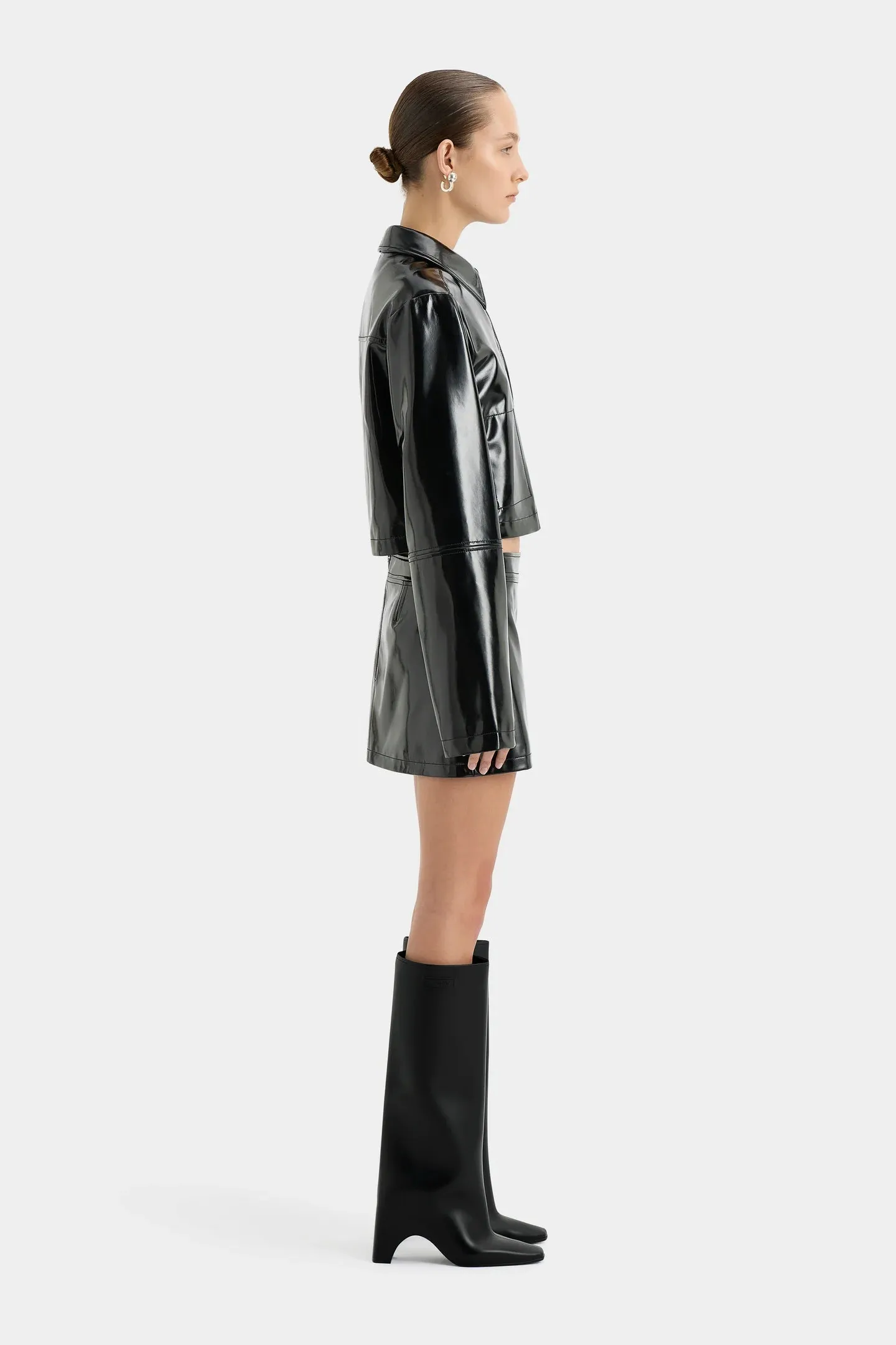 Midnight Crop Jacket - Black