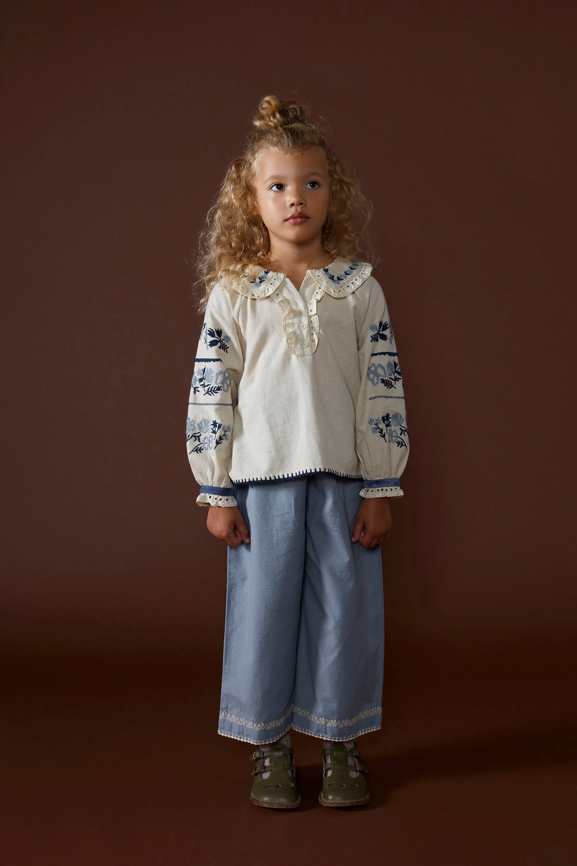 'Molly' Trousers - Blue Mountain