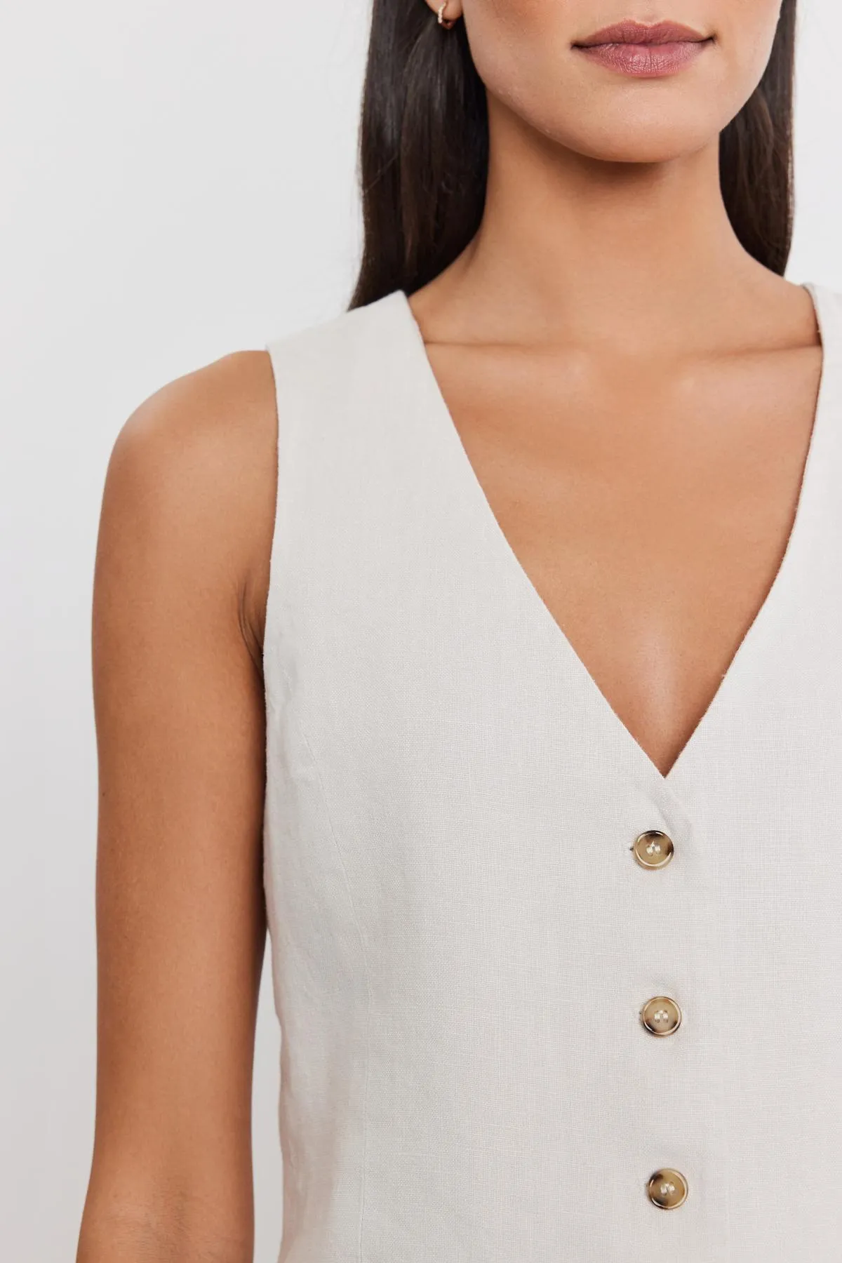 MYLIE HEAVY LINEN VEST