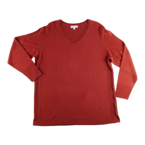 mySTYLE Women's Plus Seasonal Cashmere V-Neck Sweater