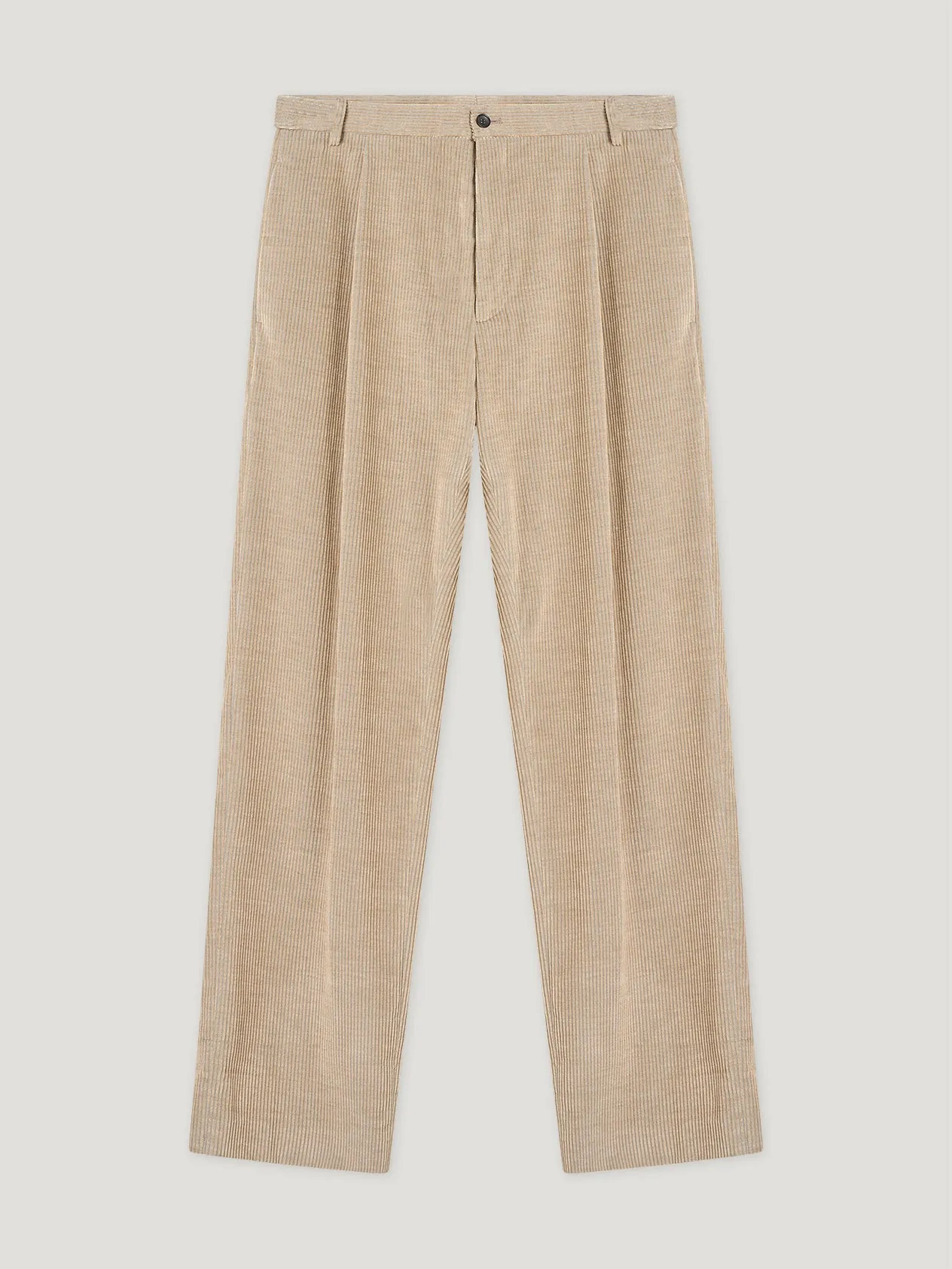Natural Cord Relaxed Tapered Trousers