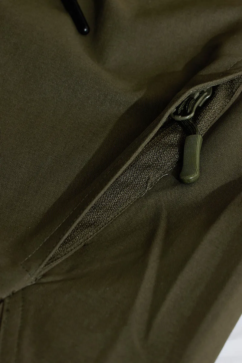 Olive Relaxed Fit Trousers