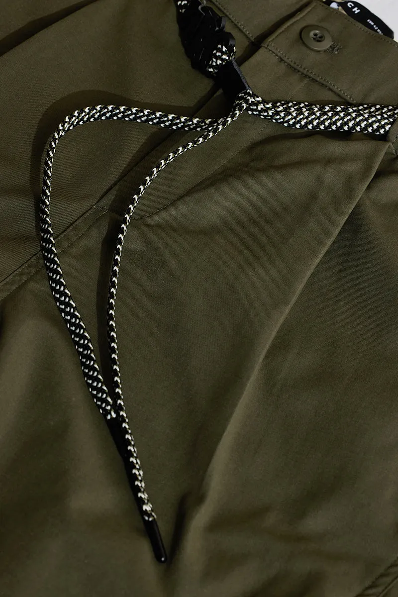 Olive Relaxed Fit Trousers
