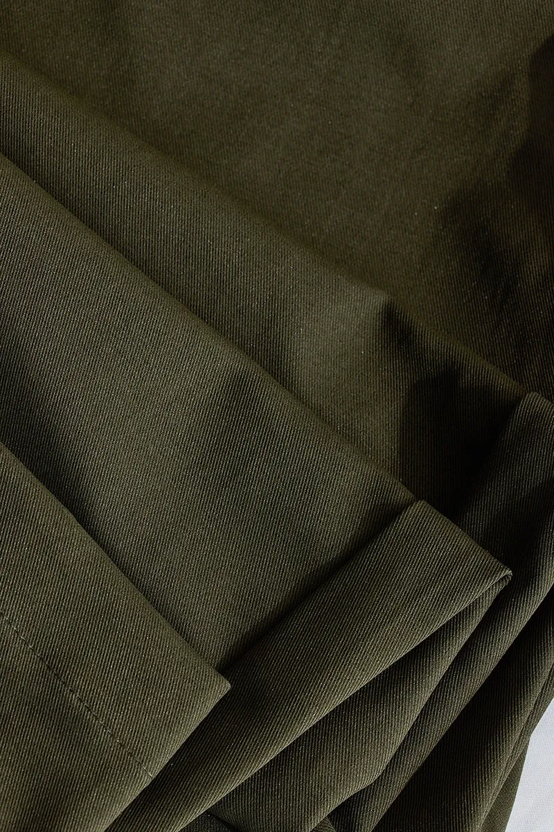 Olive Relaxed Fit Trousers