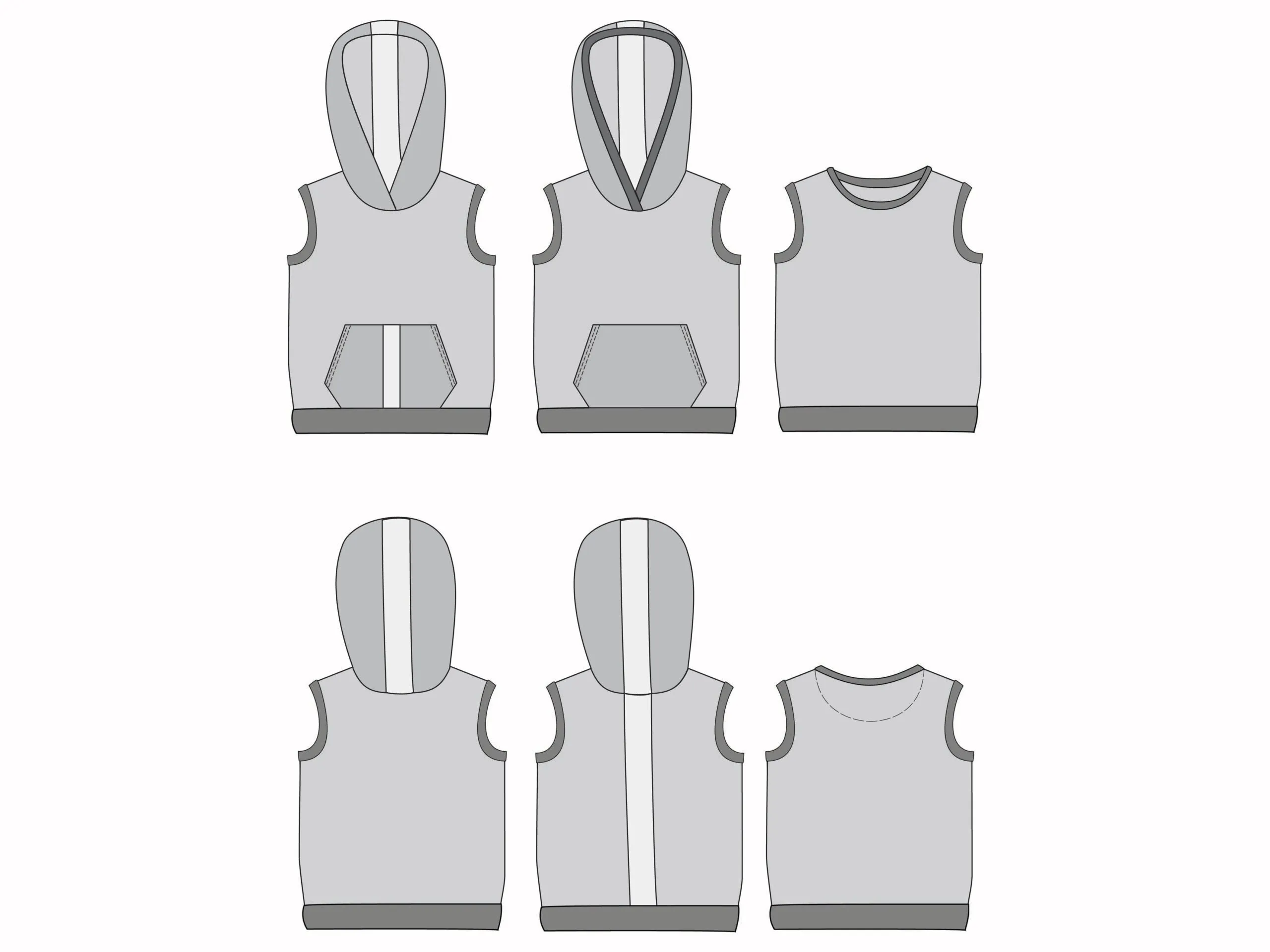 PDF Pattern - Milkshake Hoodie and Tank | Waves & Wild