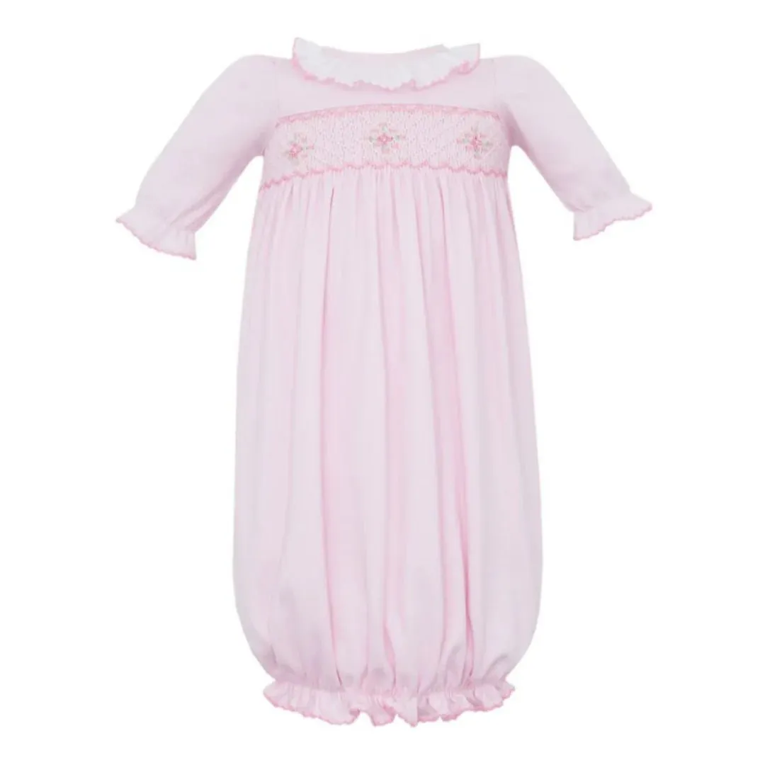 Petit Bebe Tania Pink Knit Girl Gown