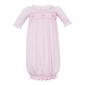 Petit Bebe Tania Pink Knit Girl Gown