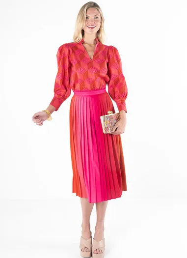 Pleated Midi - Golden Hour