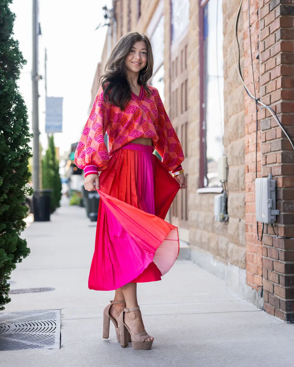 Pleated Midi - Golden Hour
