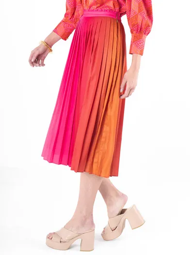 Pleated Midi - Golden Hour